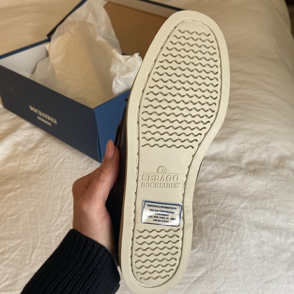 Sebago Brown Portland Boat Shoes NWT Never Used Size 7 - Picture 8 of 8